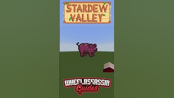 A Stardew Valley Pig built in Minecraft!!
