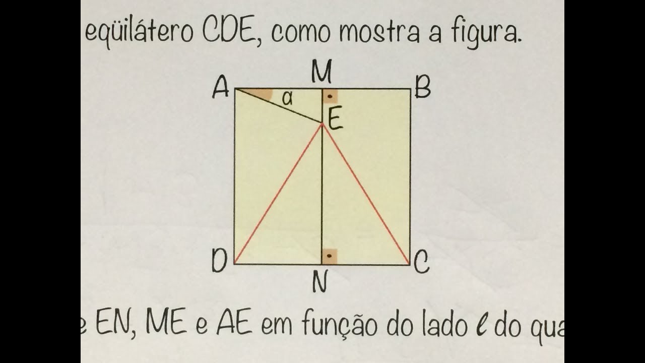MFUNA | TC11 - A RELAÇÃO entre medidas de um quadrado e um triângulo equilátero tgtx