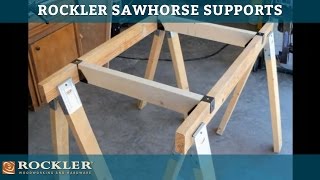 Create workbenches on the fly with these innovative sawhorse supports. Voted 2011 Editor