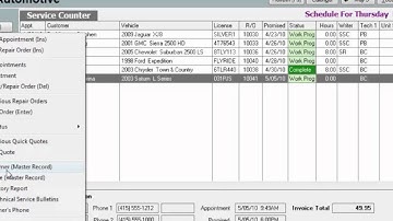 MaxxTraxx Auto Shop Software Video Lessons - View / Edit a Customer Record