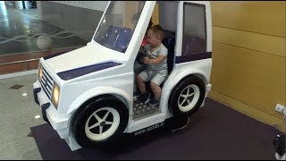 Kids having Fun Riding on the Red Car * Token Ride for Kids*Nursery Rhymes kids
