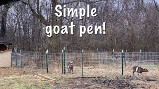 Goat Shelter & Pen Update on the Farm