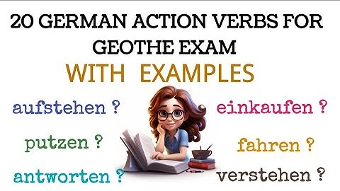 A1 LEVEL | LESSON 16 | A1 GERMAN COURSE ONLINE | ACTION VERBS IN GERMAN FOR GEOTHE EXAM | LEARN GERM
