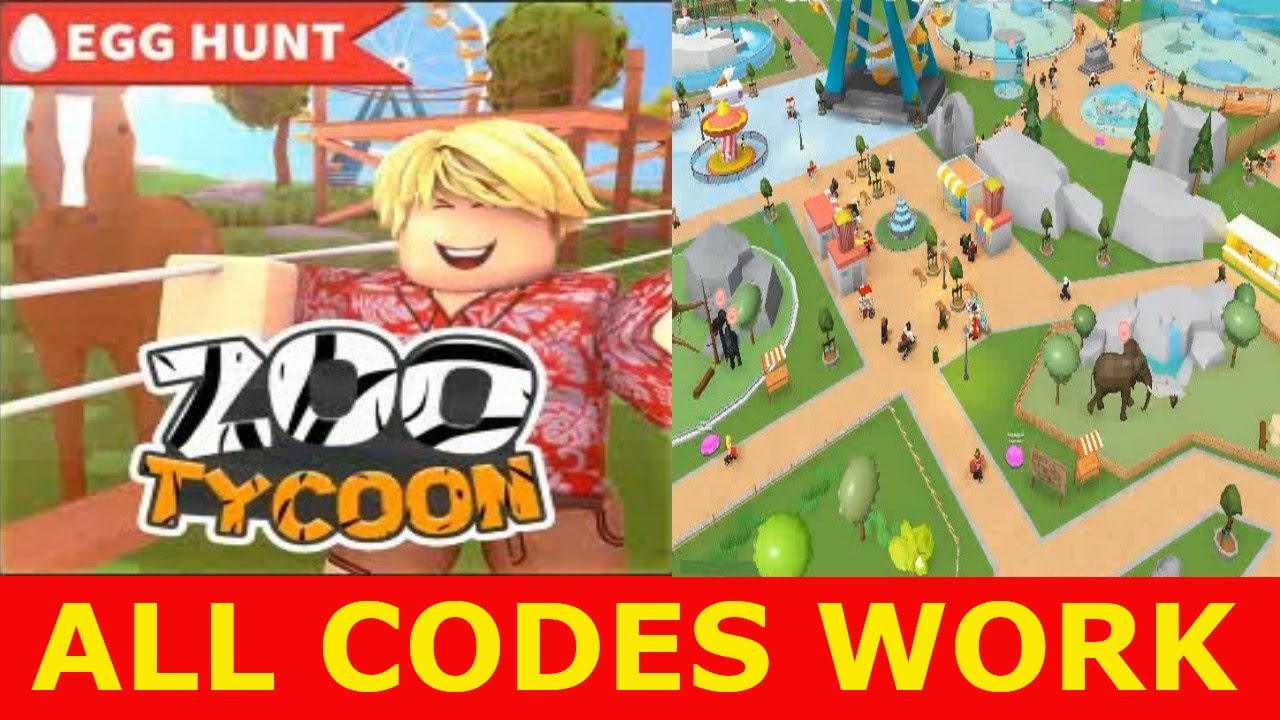 All Codes Work Egg Hunt Zoo Tycoon Roblox Youtube - roblox easter egg tycoon codes