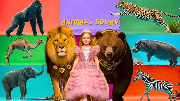 Safari Animal Sounds Song | Nursery Rhyme for Kids - Learn Animal Names and Sounds