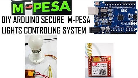 Arduino Secure  mpesa | mobile money light control