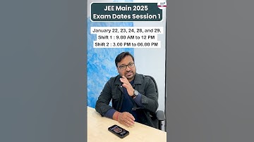 🔔JEE Main 2025 January Attempt | Session 1 Dates Announced | #jeemain2025 #shorts #ntalatestupdate