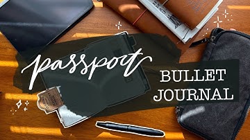 passport bullet journal flip through | how I use my traveler