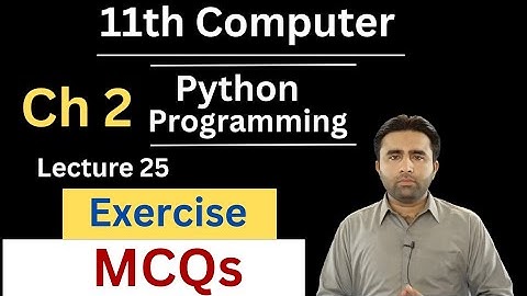 MCQs | Exercise | 11th Computer New Book | Computer Class 11 chapter 1 Exercise | Qais Ali Khan