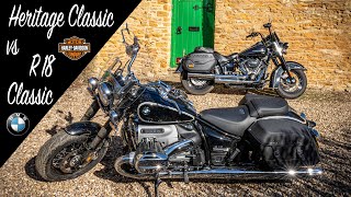 HarleyDavidson Heritage Classic vs BMW R 18 Classic. Which cruiser is best? You may be surprised!