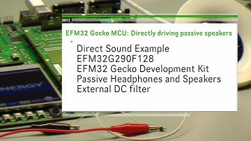 EFM32 Cortex-M3 directly driving passive speakers with built-in OP-AMPS