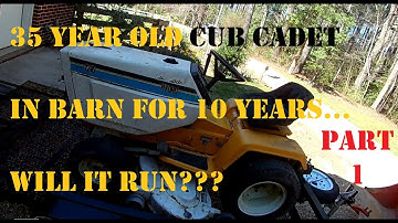 35 Year Old Cub Cadet Barn Find: Will It Run?