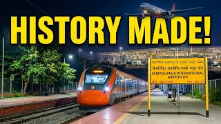 UNBELIEVABLE! Vande Bharat Express Makes Its Debut at Bengaluru Airport ✈️
