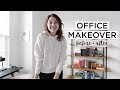 DIY Home Office MAKEOVER | Creating A MINIMAL + COZY Office