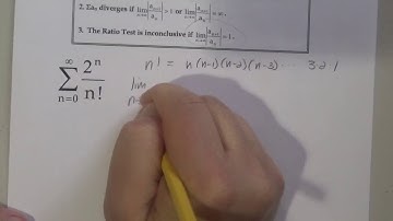 Ratio Test for Convergence  2 to the n over n factorial