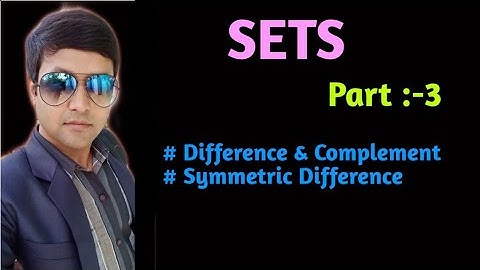 Class 11 Maths || Part 3 || SETS || OPERATIONS ON SETS || BY DINESH SHAH ||