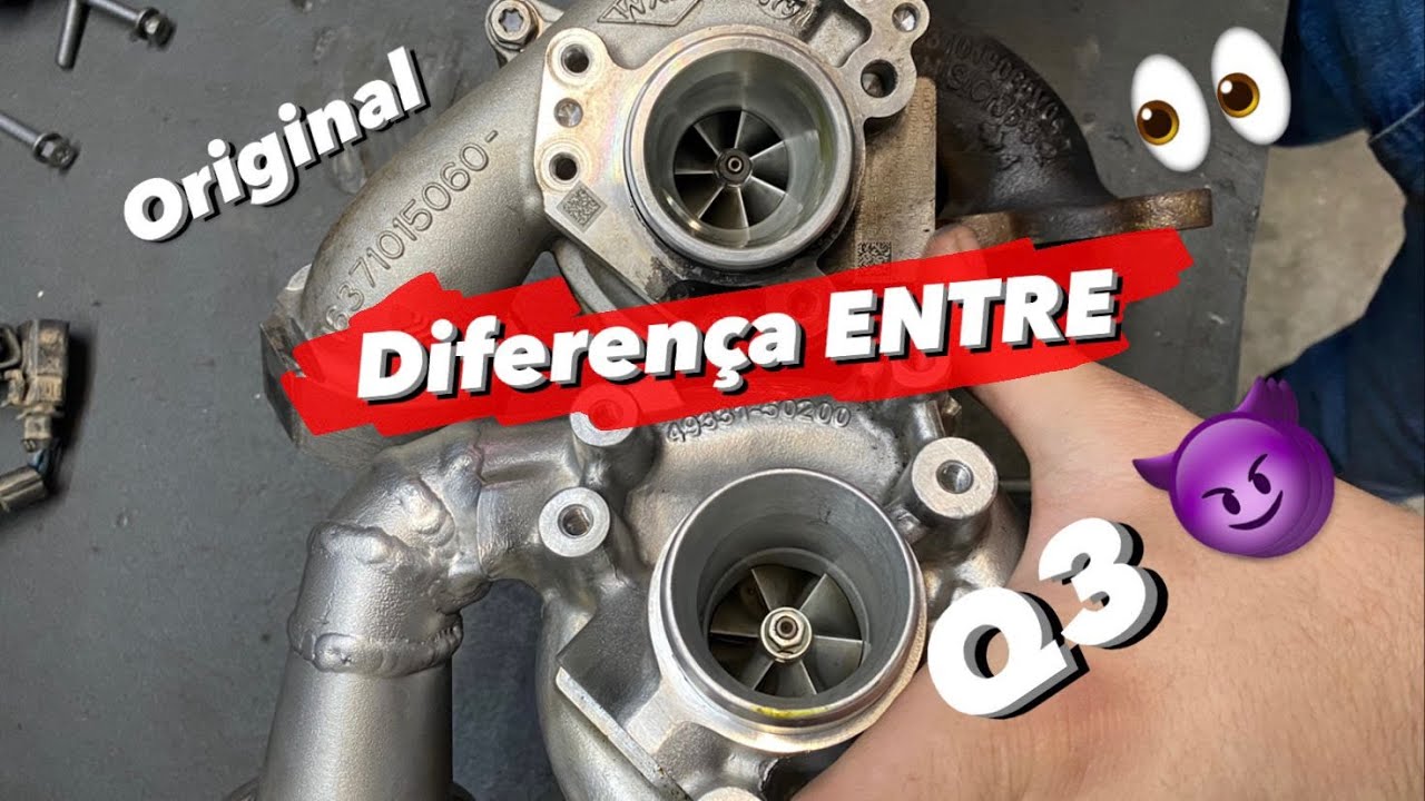 DIFERENÇA ENTRE TURBINA ORIGINAL UP TSI X TURBINA DE Q3 - YouTube