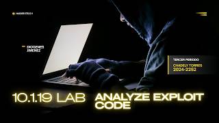 10.1.19 Lab - Analyze exploit code
