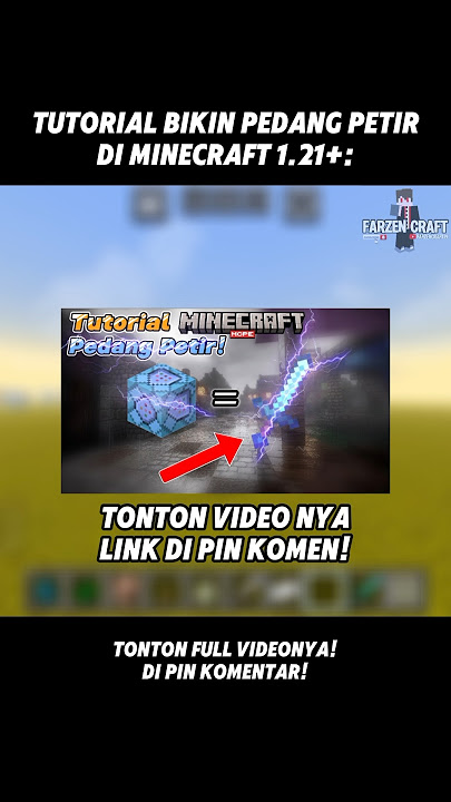 Tutorial Pedang Petir?! #minecraft #minecraftindonesia #minecraftcommandblock #mcpe