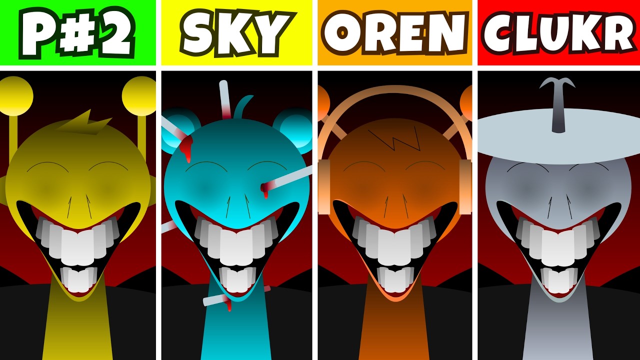 Incredibox Sprunki: Phase 2 But Everyone Is Sky VS Oren VS Clukr