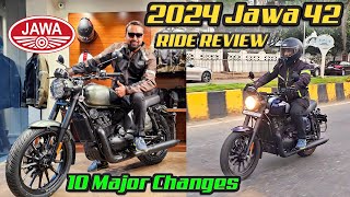 2024 JAWA 42 2.1 Dual Tone Ride Review | 10 Big Changes Most Affordable 300cc Cruiser Bike In India