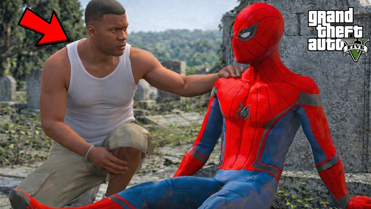 Franklin Found The Disbanded suit Spider-man in Gta 5 (GTA 5 MODS)