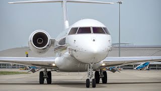 ✈ NetJets Global 6000 CS-GLC Arrival & Engine Shutdown at London Southend Airport!