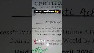 Day 45/100 #likeandsubscribe #certifiedcourse #isocertification #professionalnailartist💅