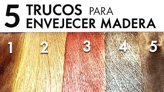 TRUCOS de CARPINTERÍA para Envejecer Madera ✅ Cómo hacer artesanias de madera o envejecer muebles