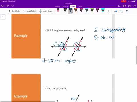 3.2:  Parallel Lines and Transversals