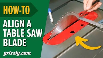 How To Align a Table Saw Blade to Miter Slot and Fence