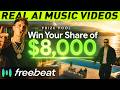 How To Make A Music Video Using AI on Freebeat.AI | $8,000 Prize Pool with Your AI Lyric Video!
