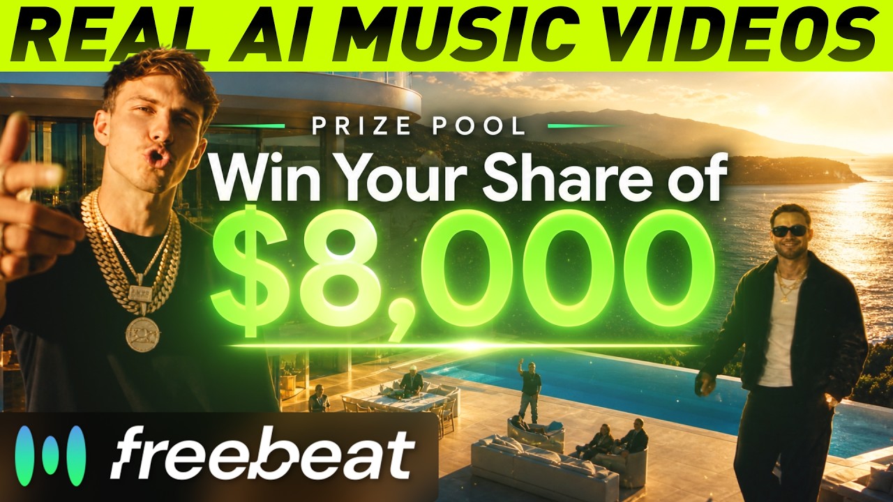 How To Make A Music Video Using AI on Freebeat.AI | $8,000 Prize Pool with Your AI Lyric Video!