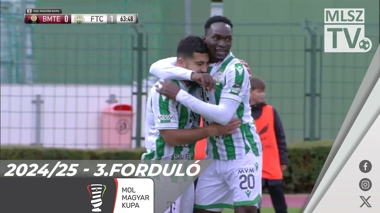 Budafoki MTE - Ferencvárosi TC | 0-3 (0-0) | Magyar Kupa | 3. forduló | MLSZTV