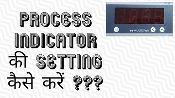 How to do setting of process indicator ?