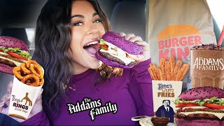 Trying the Creepy New Addams Family Meal at Burger King! 👻🍔