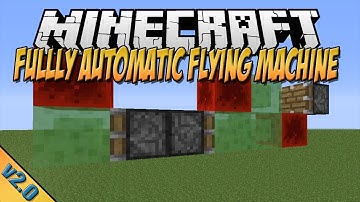 Compact Fully Automatic Flying Machine! (Slime Blocks)