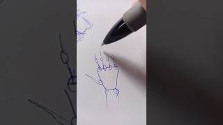 TRUCO PARA CÓMO DIBUJAR MANOS 😱🔥 #art #tutorial #drawing #artshorts #artist #comodibujar #shorts