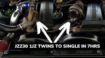 1JZ Single Turbo Conversion in 7HRS!!