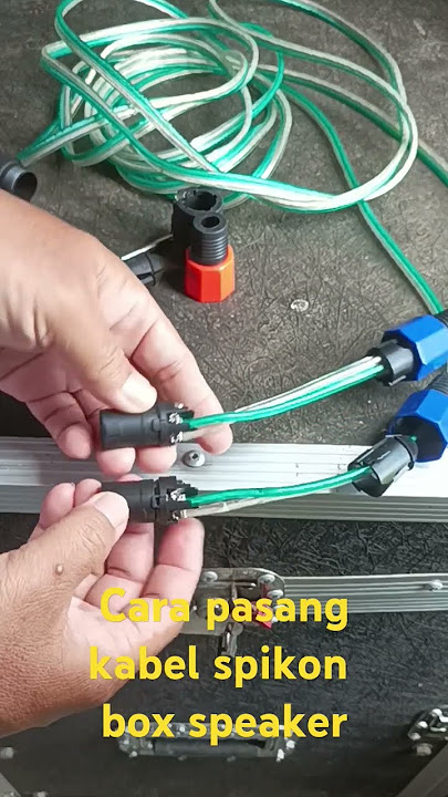 Cara pasang kabel jack spikon box speaker  yang benar #soundsistem #spikon #jackspikon
