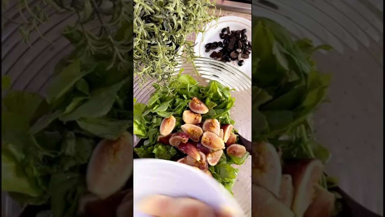 سلطة التين والجرجير سلطة صيفية رائعة