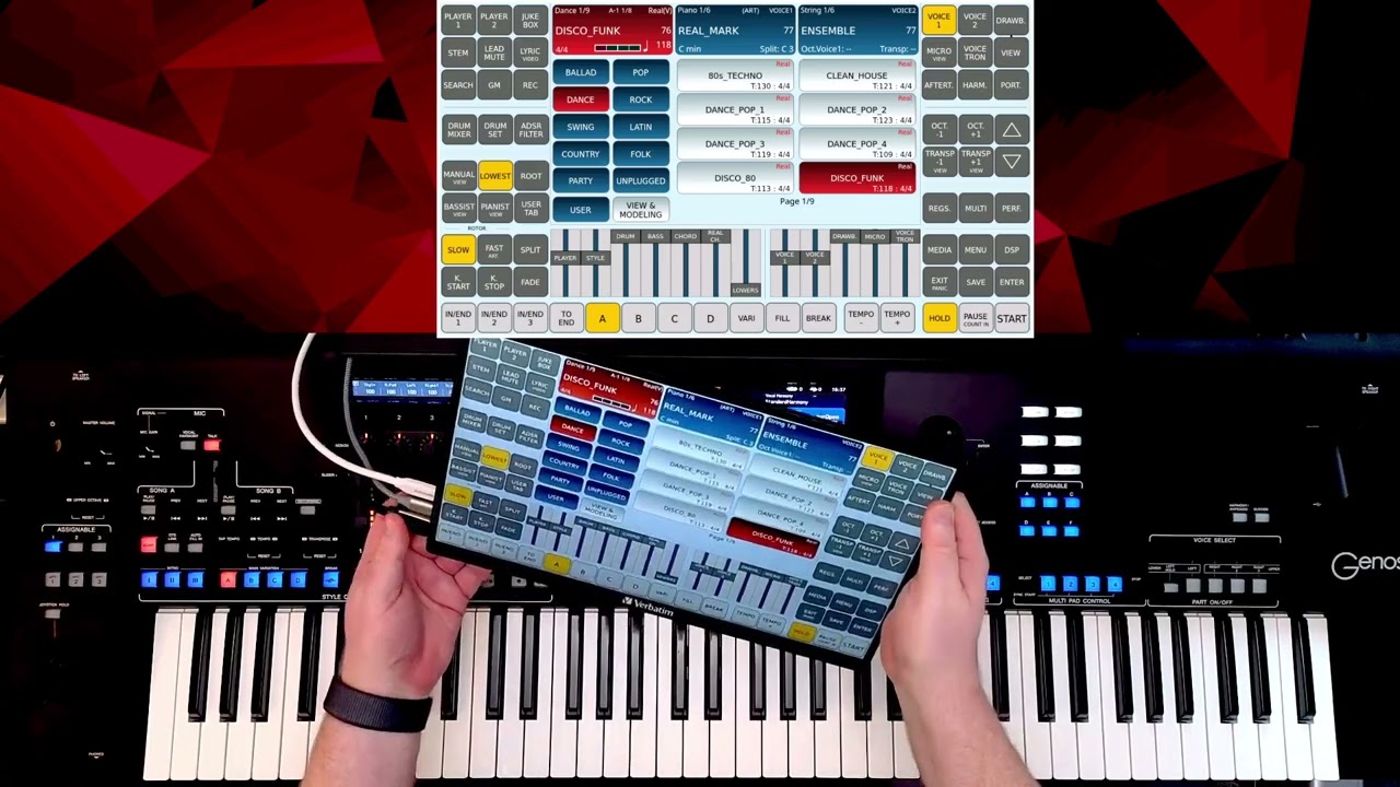 Ketron Event Module EVM.  Style EQ update.