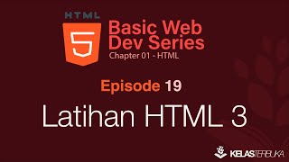 Learn Web Basics [HTML] - Episode 19 - HTML 3 Practice