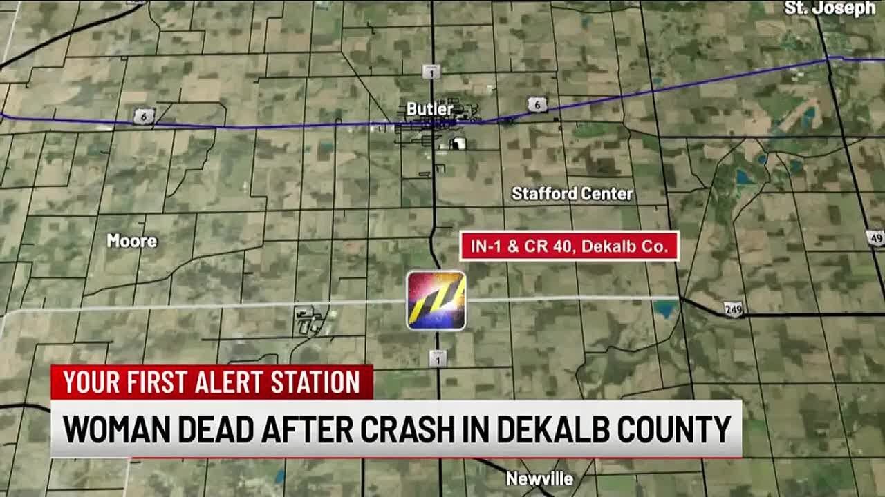 One dead after a two-vehicle crash in Dekalb County Saturday - YouTube