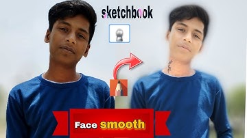 Skin Smoothing Editing tutorial in autodesksketchbook | How to Smooth & glow your face