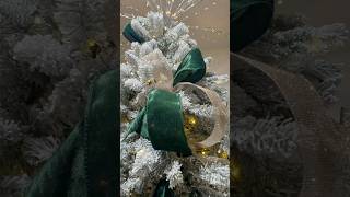 🌟HOW TO MAKE AN EASY CHRISTMAS TREE BOW PART 2 🌟 #howto #ribbon #christmas #christmasdecor #shorts