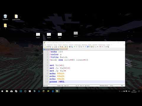 Batch programmieren für Anfänger #2 (Variablen, start, ...)