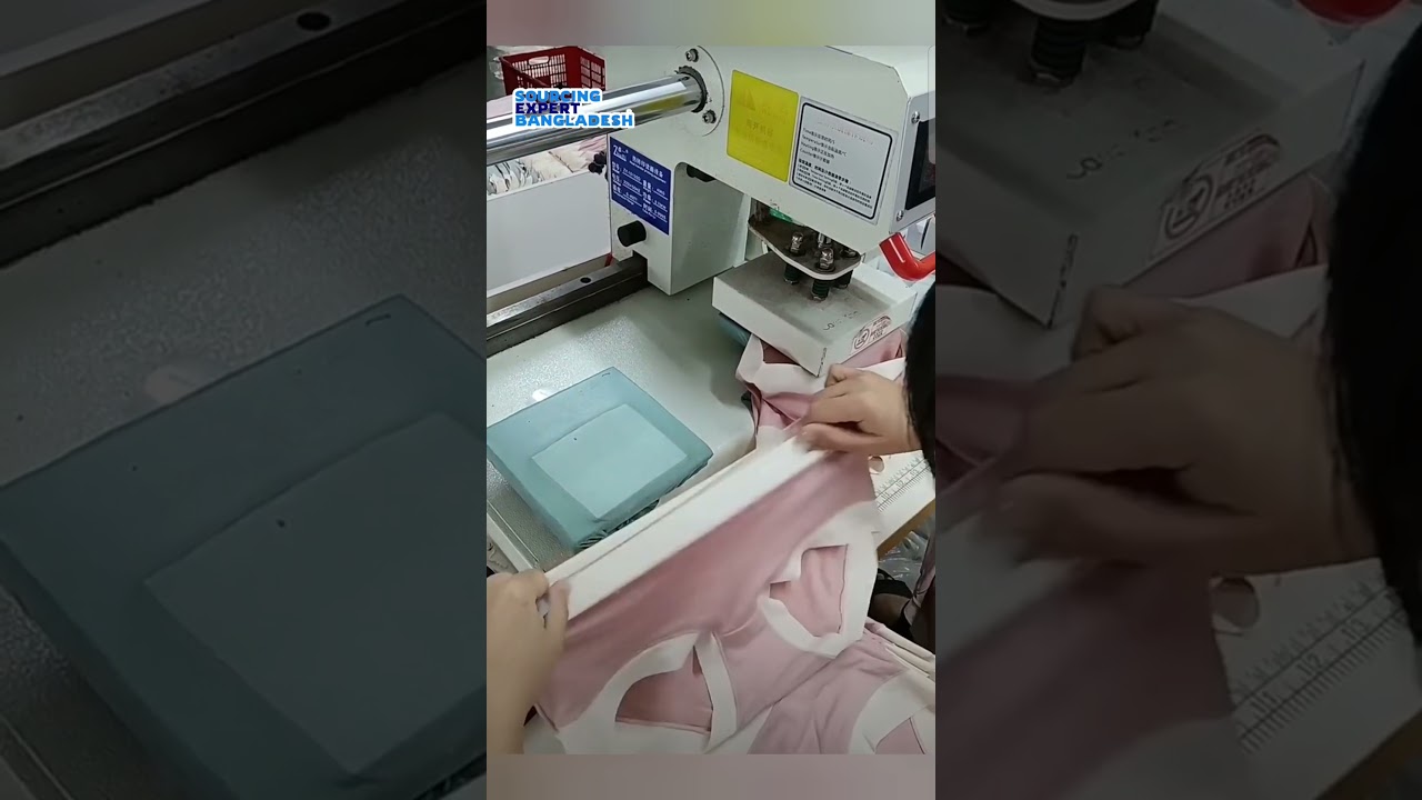 How to attach heat seal labels in the underwear