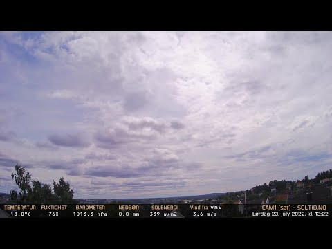 Timelapse Cam 1 - 23. juli 2022