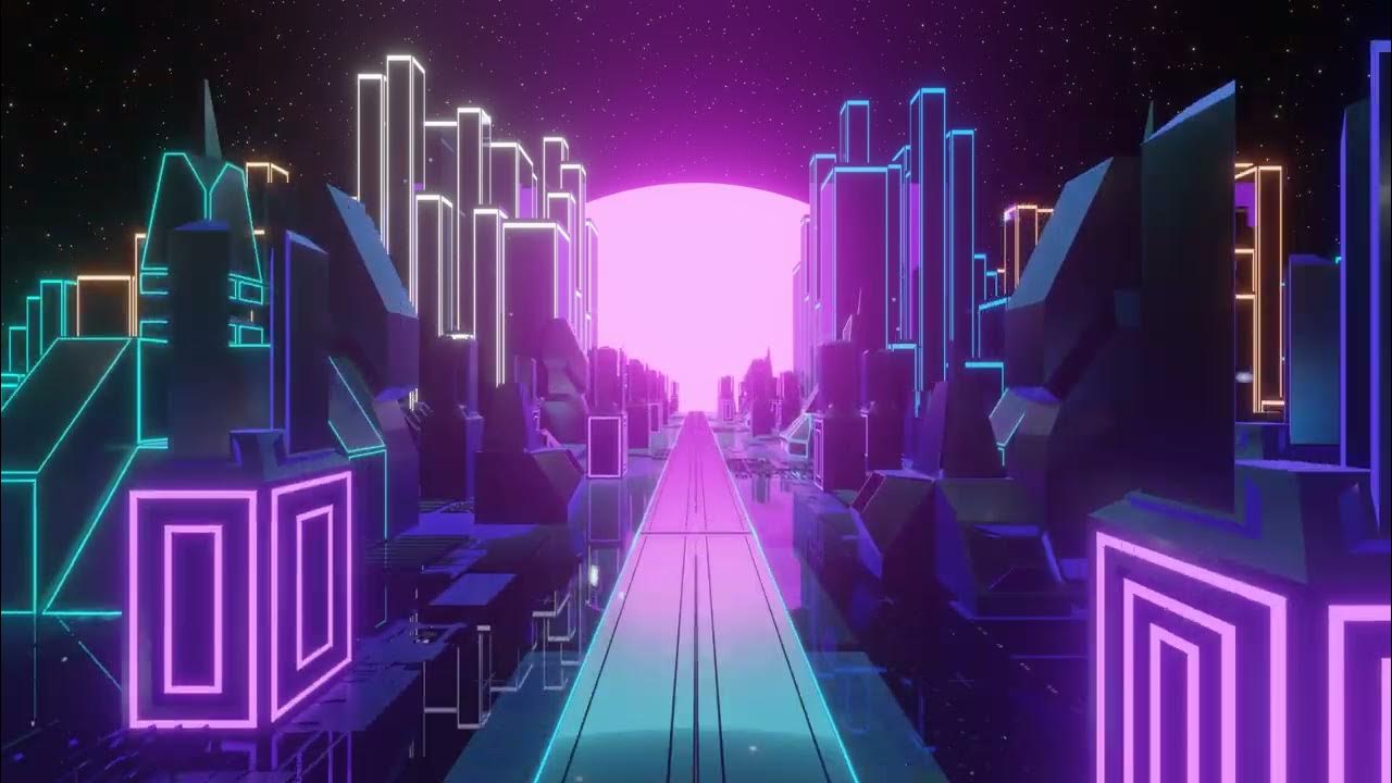 Synth City Screensaver By Visualdon 4k 4k Screensaver Wallpaper Synth